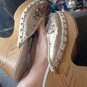 Steve madden jeweled clogs